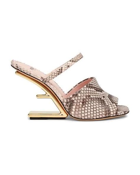 fendi pink sandals leather|Fendi factory outlet online.